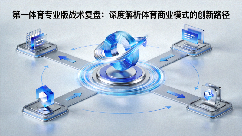 第一体育专业版战术复盘：深度解析体育商业模式的创新路径 主视觉图 展示商业模型与创新路径的抽象概念