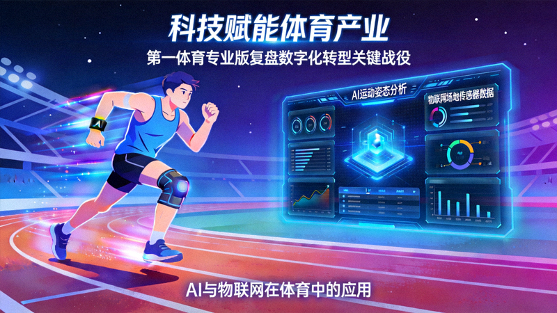 科技赋能体育产业 第一体育专业版复盘数字化转型关键战役 配图 AI与物联网在体育中的应用