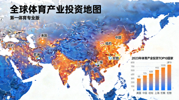 全球体育产业投资地图 第一体育专业版 配图 世界地图