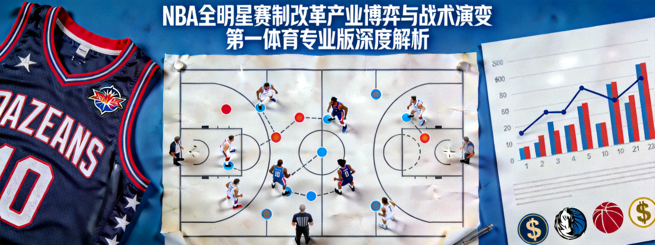 NBA全明星赛制改革产业博弈与战术演变 第一体育专业版深度解析 主视觉 包含全明星球衣、战术板与商业图表元素