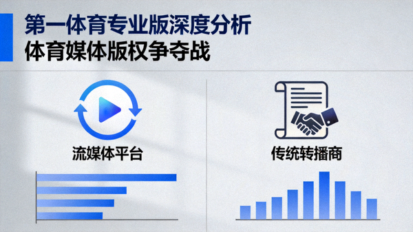 体育媒体版权争夺战 第一体育专业版深度分析 配图 流媒体与转播权图标