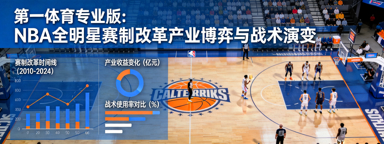 第一体育专业版：NBA全明星赛制改革产业博弈与战术演变 主视觉 篮球场与商业图表融合