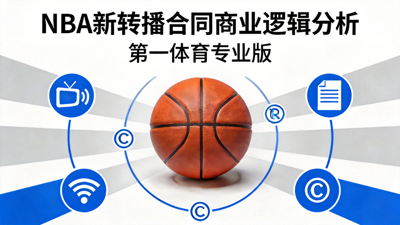 NBA新转播合同商业逻辑分析 第一体育专业版 配图 篮球与媒体版权符号